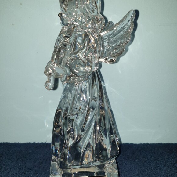 8.25’’ MIKASA Germany Lead Crystal Angelic Violin Angel Figurine - Picture 4 of 11